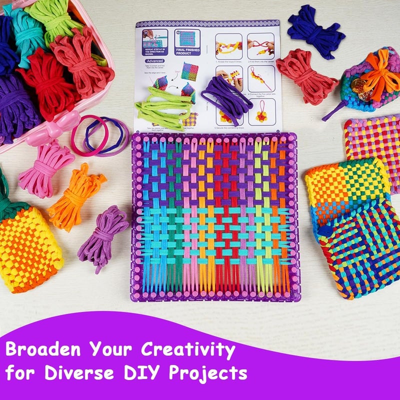 Disracker Weaving Loom Kit for Potholder Making - DIY Arts and Crafts for Kids and Adults, Includes 288 Loops & Step-by-Step Instructions, Ideal Gifts for Girls Ages 5 6 7 8-12 13 - Image 2